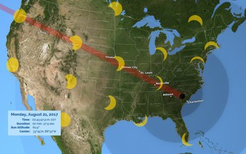 The solar eclipse will be seen throughout the U.S., with 