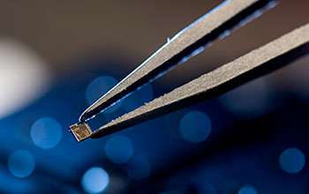 2 mm by 2 mm integrated photonic chip