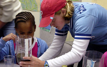 Participant in the Bringing Up Girls in Science Program