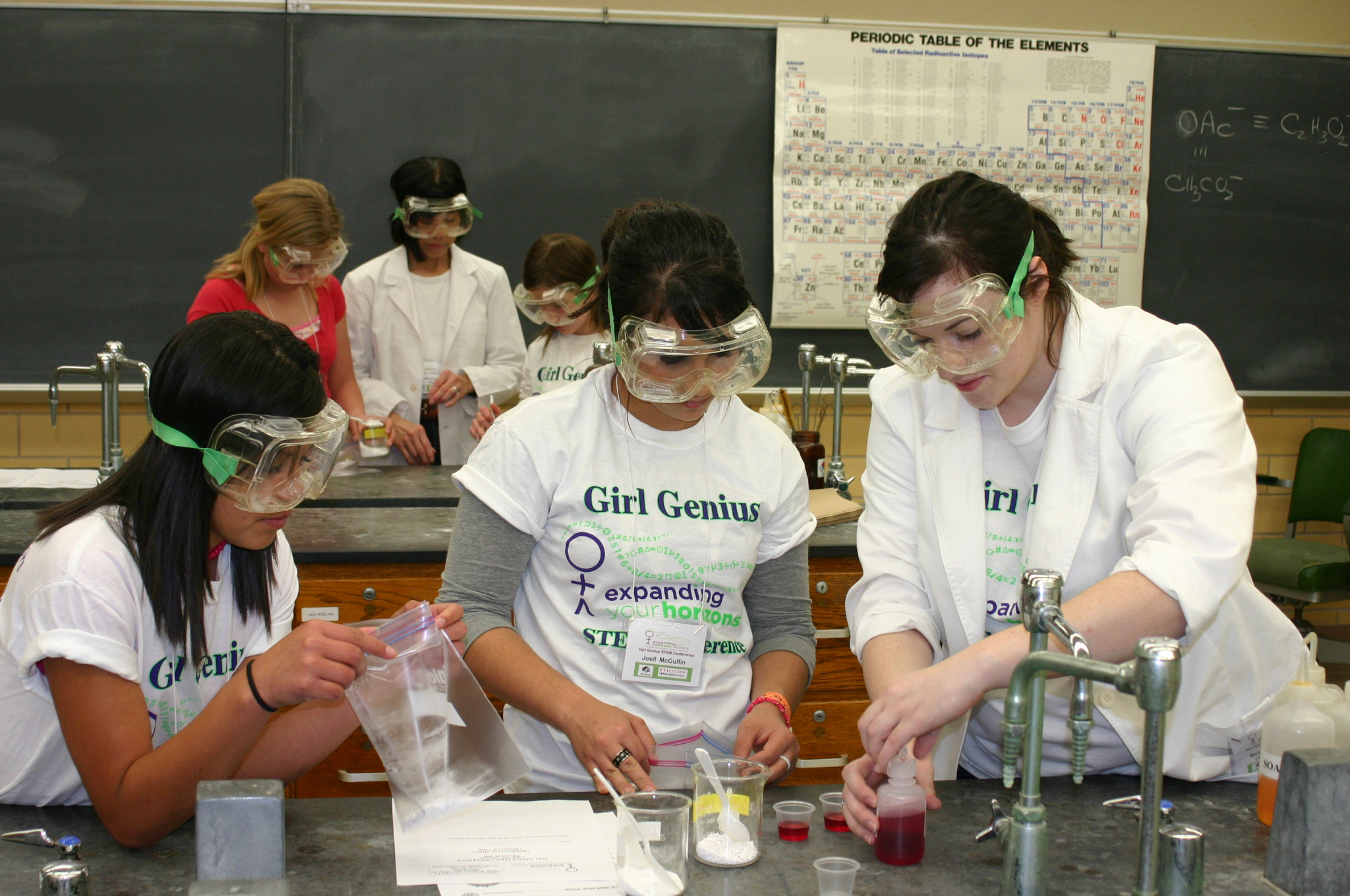 Girls from the San Angelo, Texas EYH conference enjoy a hands-on workshop.