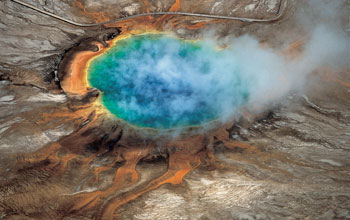 view of a volcano