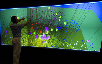 A 13 x 5 foot multi-touch visualization wall at Duke University's Renaissance Computing Institute