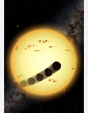 A retrograde hot Jupiter's orbit around its host star