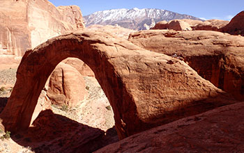 Taking seismic measurements atop Rainbow Bridge