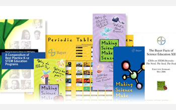 Educational materials from Bayer's Making Science Make Sense® campaign.