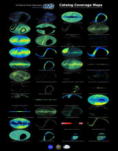 National Virtual Observatory coverage map