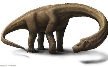 Artist's depiction of Dreadnoughtus schrani dinosaur