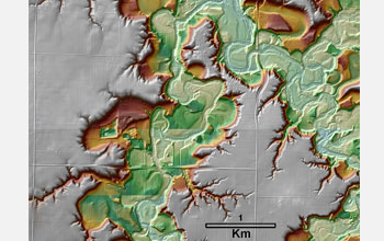 Illustration of Minnesota's Le Sueur River area.