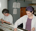 Two scientists working in a lab