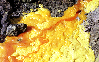 Sulphur mining at Ijen in East Java, Indonesia