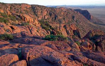 Los Pinos Mountain Front, Looking South