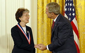 Photo of Colwell and the President