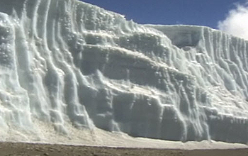 Close up of glacier