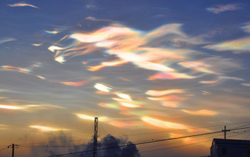 Nacreous clouds