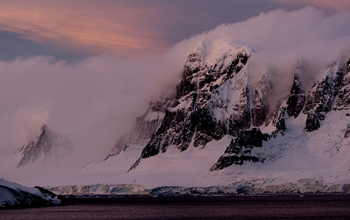 The Peltier Channel separates Doumer and Wiencke Islands in the Palmer Archipelago