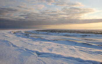 The frozen Tutakoke River