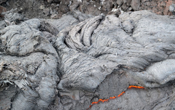 Isolate lava lobe