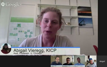 screenshot of google hangout featuring ABIGAIL VIEREGG