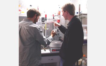 Students discuss protein purification as part of a research curriculum at Montana State University