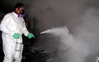 Decontaminate interior spaces using FAST-ACT