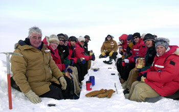 Participants attend field safety school