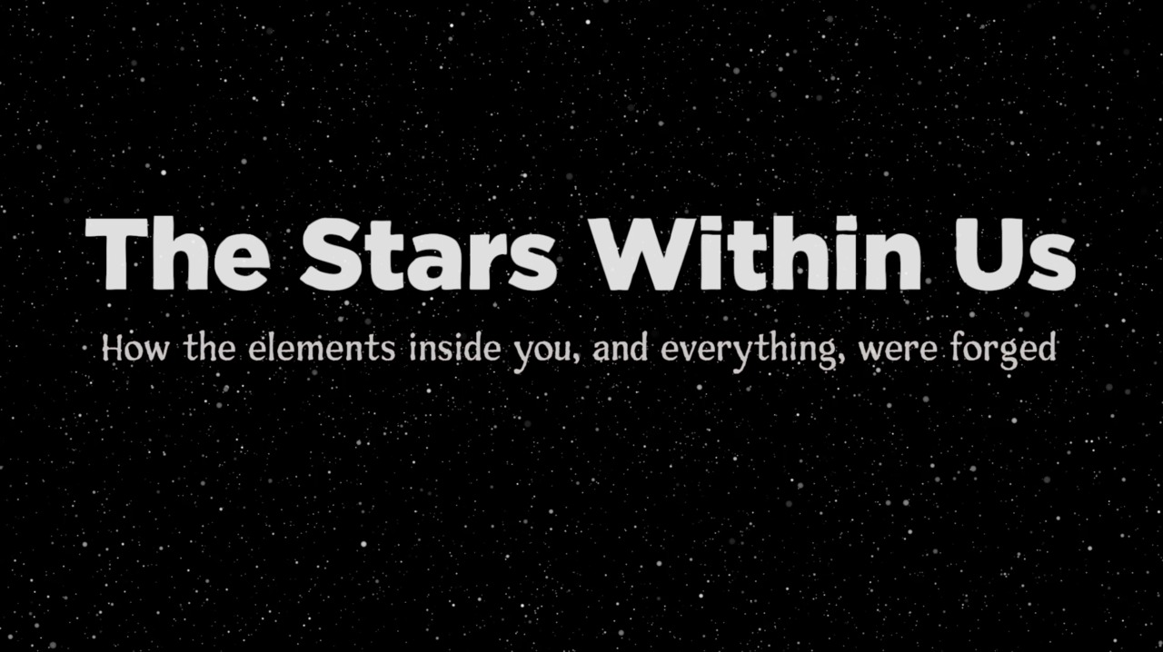 black background with stars with title: The Stars Within Us