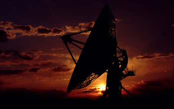 Sunset at the Very Large Array Observatory