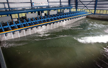 Wavemaker at Tsunami Wave Basin, O.H. Hinsdale Wave Research Lab, Oregon State University