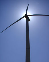 A wind turbine